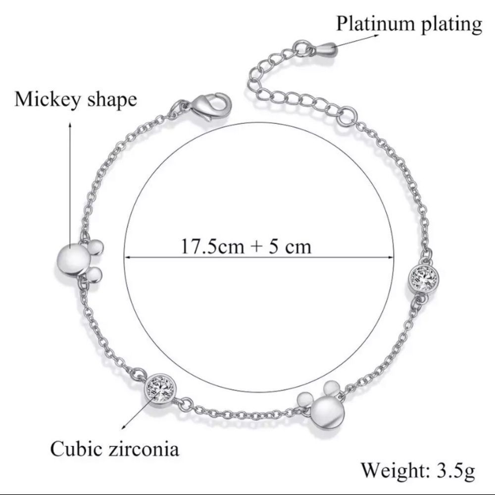 NWT Rose Gold Mickey Station Bracelet! - Picture 3 of 3